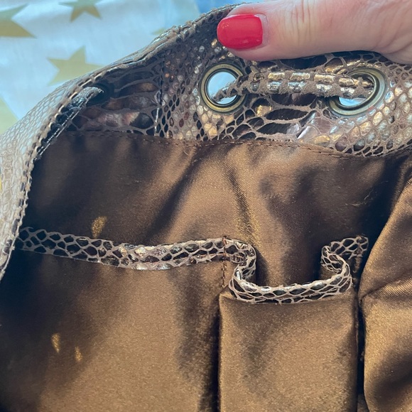 NAN metallic snakeskin hobo bag. PT - Picture 10 of 11